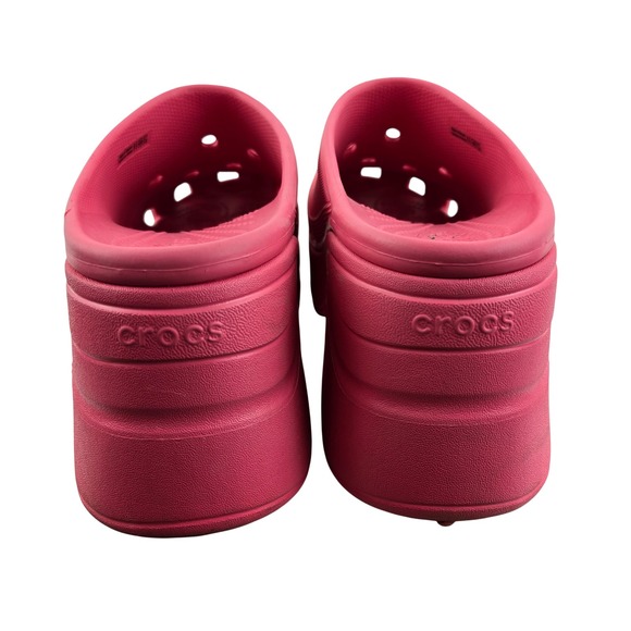 Crocs Classic Siren Platform Clogs Hyper Pink Womens 12 Mens 10 High Heel Mule - Picture 8 of 12